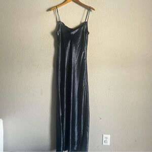 Banana Republic Black Satin Slip Dress